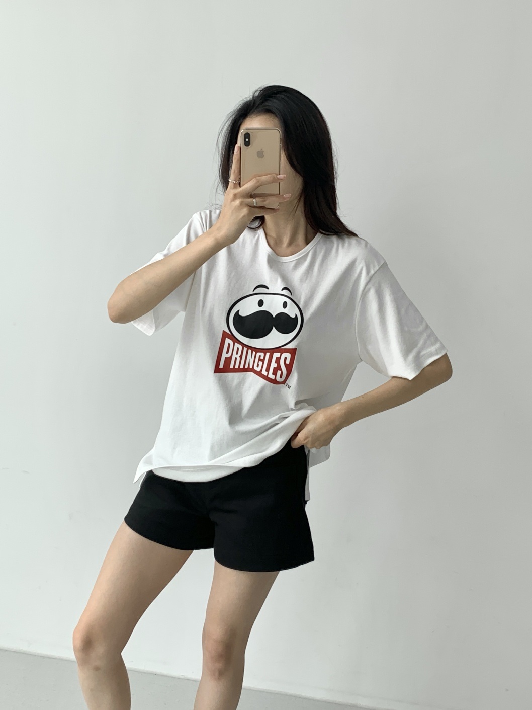 ラウンドネックボクシー半袖ロゴTシャツ | 詳細画像4