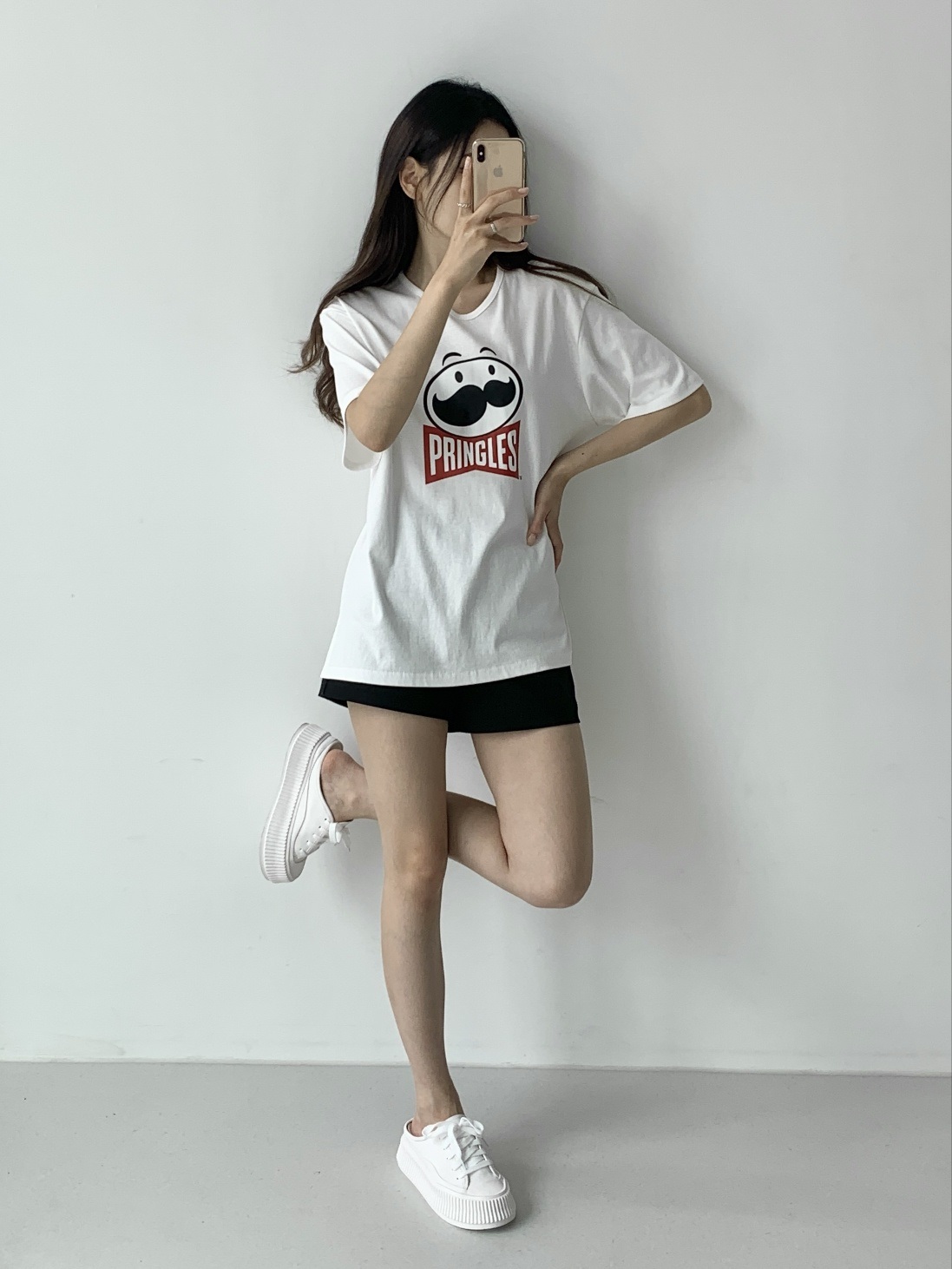 ラウンドネックボクシー半袖ロゴTシャツ | 詳細画像5