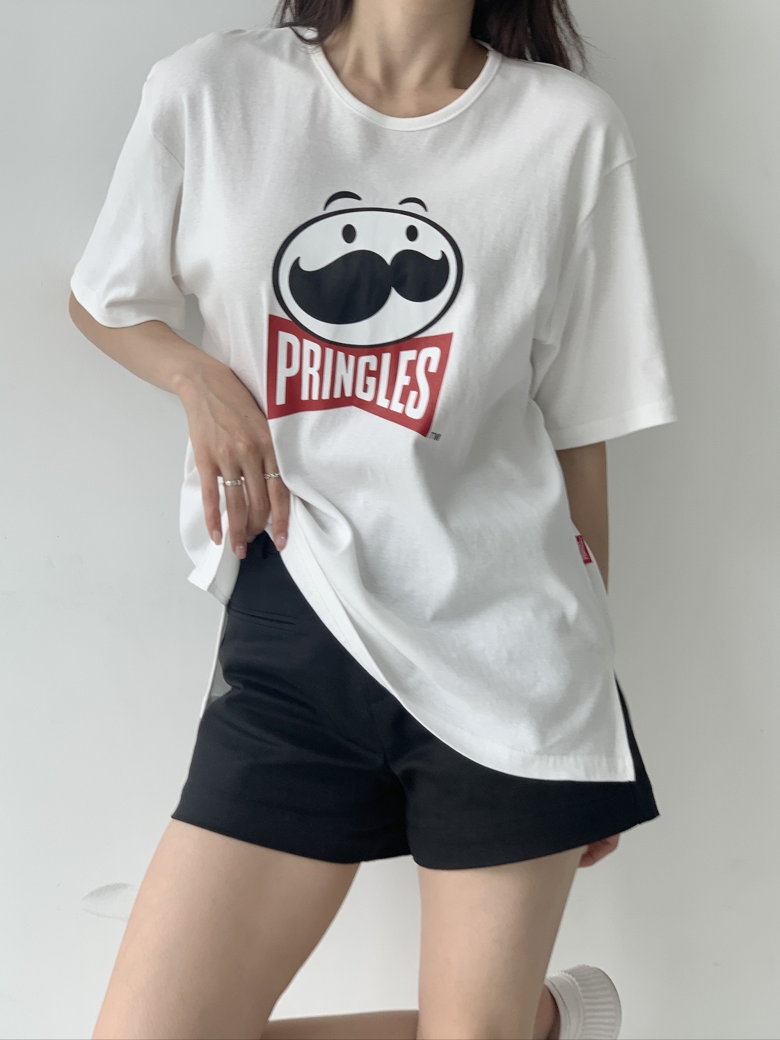 ラウンドネックボクシー半袖ロゴTシャツ | 詳細画像7