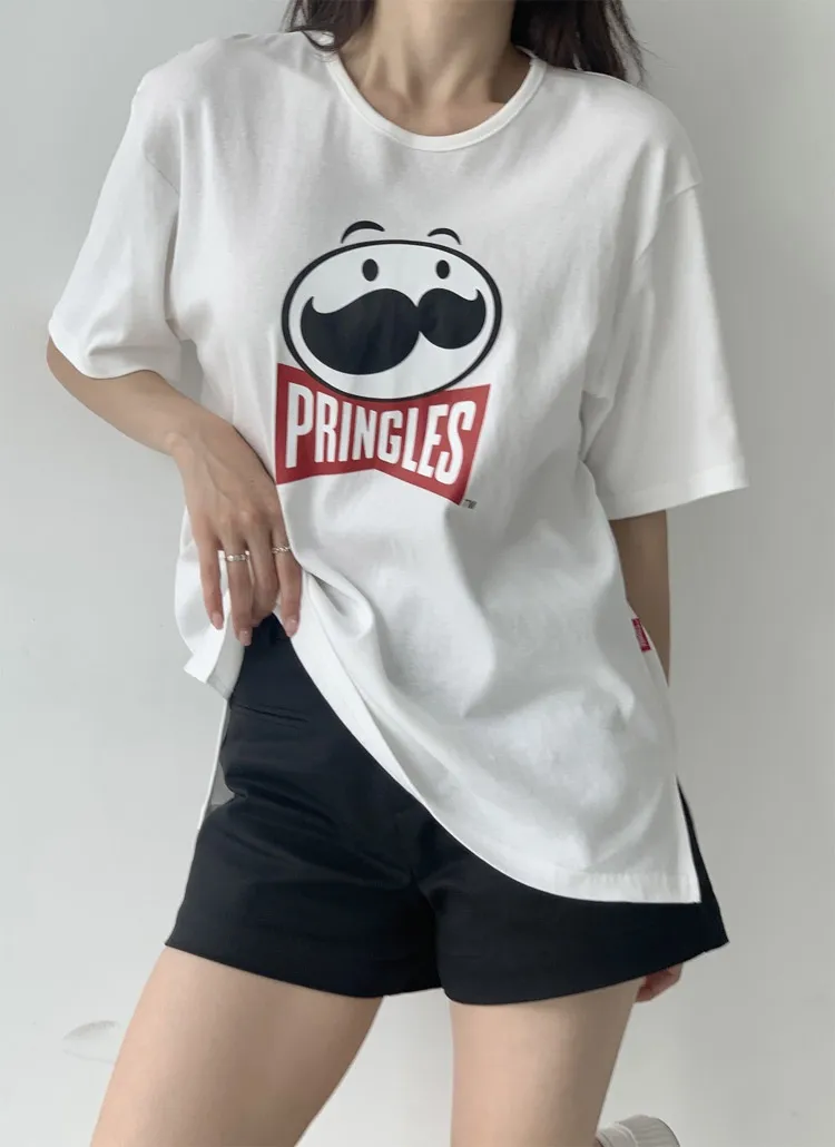 ラウンドネックボクシー半袖ロゴTシャツ | 詳細画像1