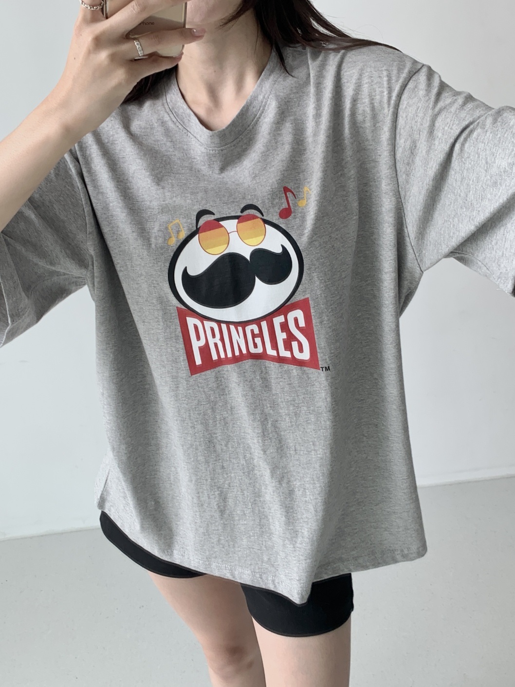 ラウンドネックボクシー半袖ロゴTシャツ | 詳細画像3