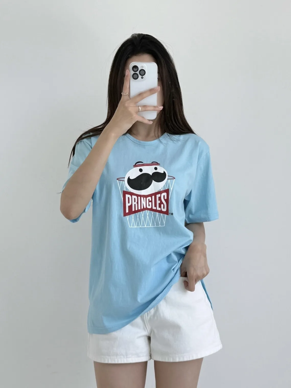 ラウンドネック半袖ロゴTシャツ | 詳細画像1