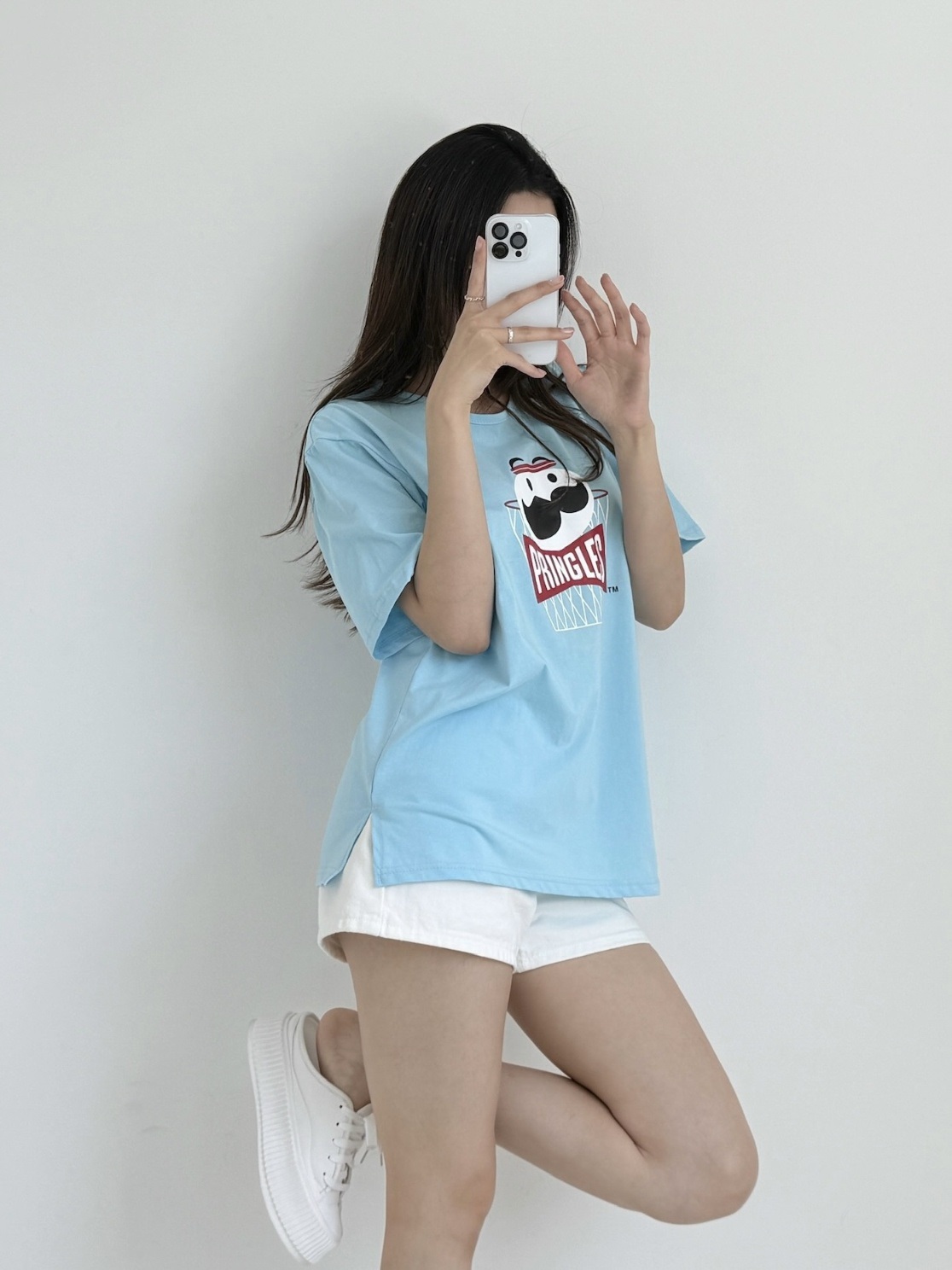 ラウンドネック半袖ロゴTシャツ | 詳細画像3
