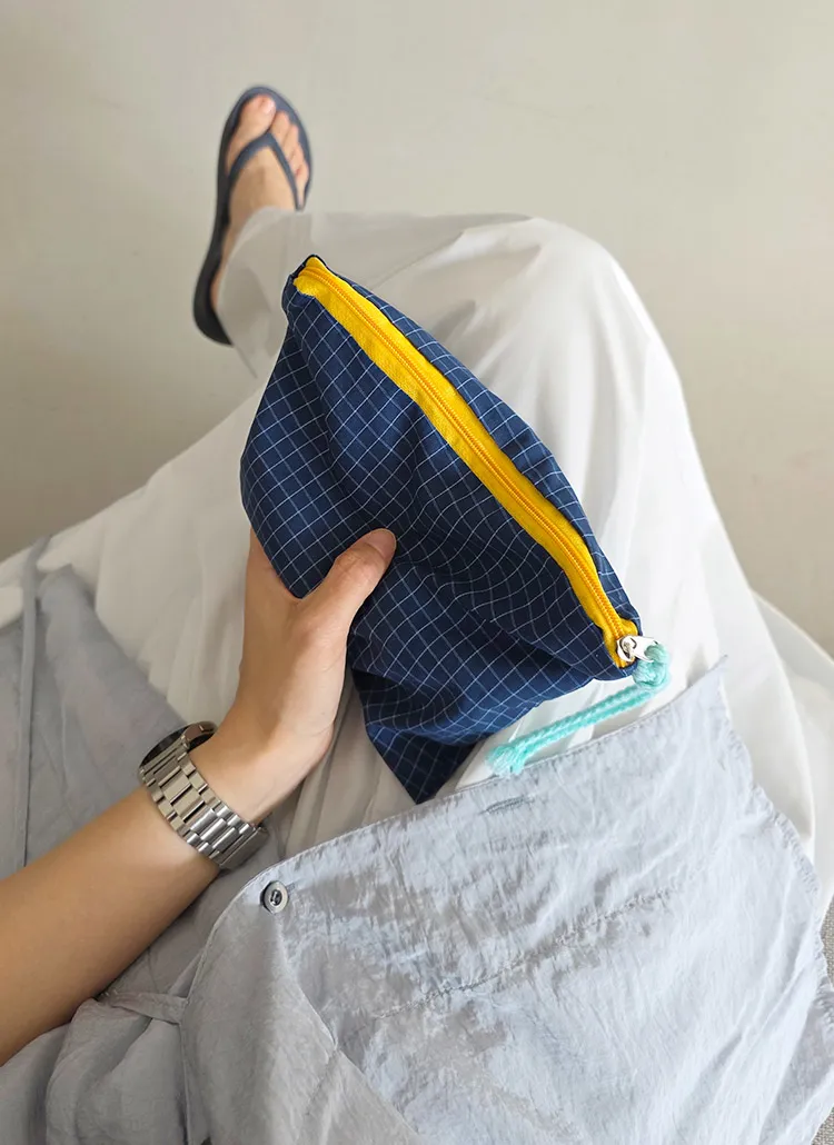 チェック配色ポーチ | whosbag | 詳細画像1