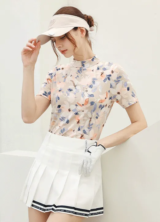 ハーフネック花柄Tシャツ | styleonme | 詳細画像1