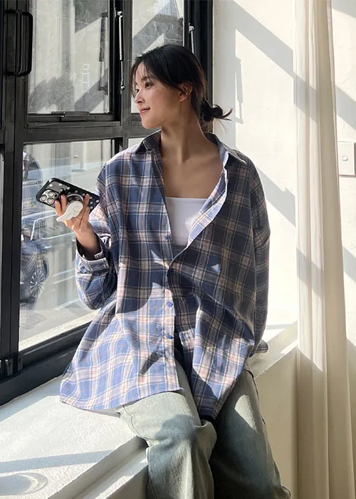 ボタンボクシービッグチェックシャツ | ALL FIT CLOSET | 詳細画像1