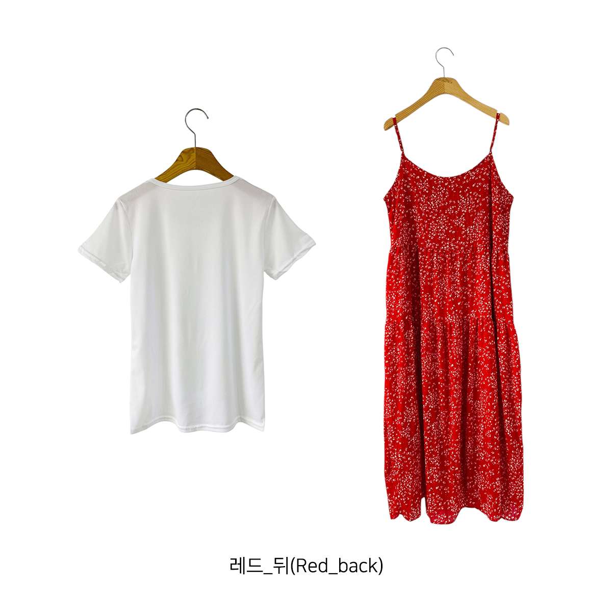 ラウンドネックロング小花柄カラーツーピースTシャツ | 詳細画像30