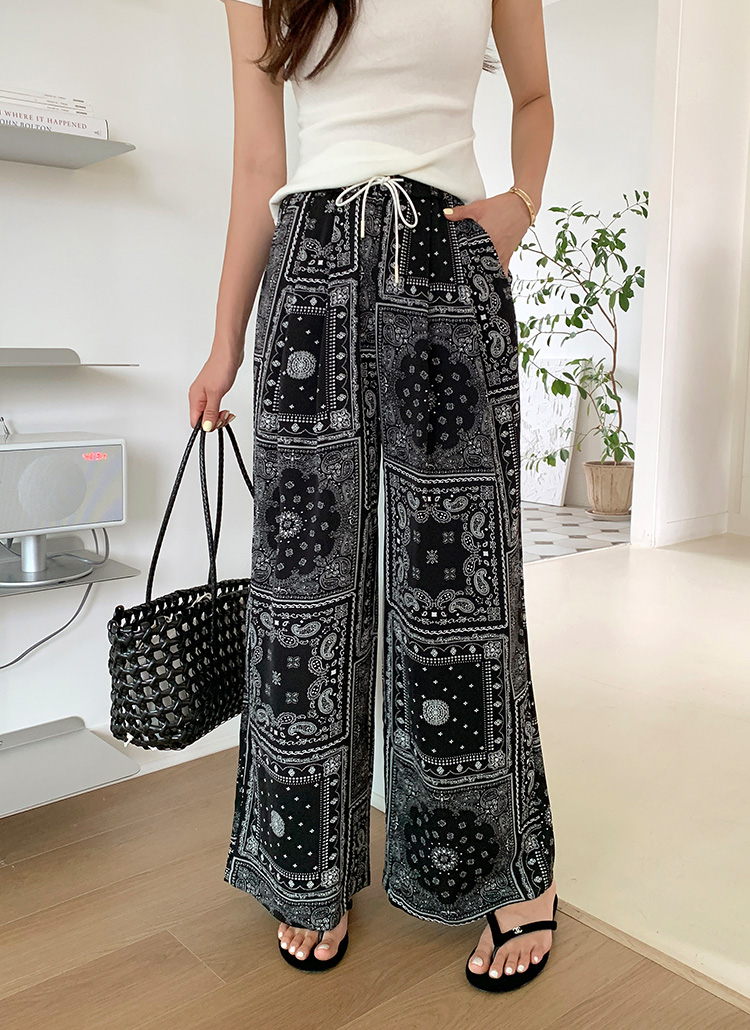 【ETRO】フローラル ペイズリー プリント パンツ ペイズリープリントのパンツ | ETRO