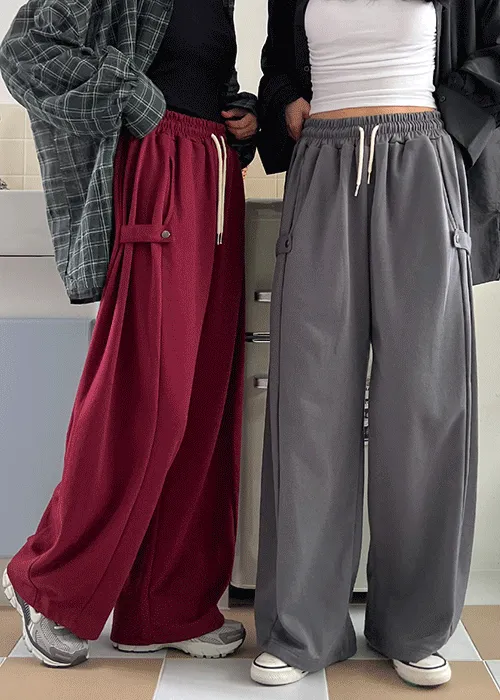 ウエストゴムビッグセミワイドパンツ | ALL FIT CLOSET | 詳細画像1