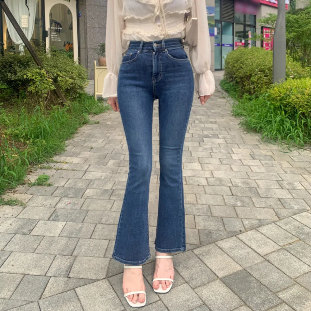 ストレッチウォッシングハイウエストブーツカットデニムパンツ | wannabemuse | 詳細画像1
