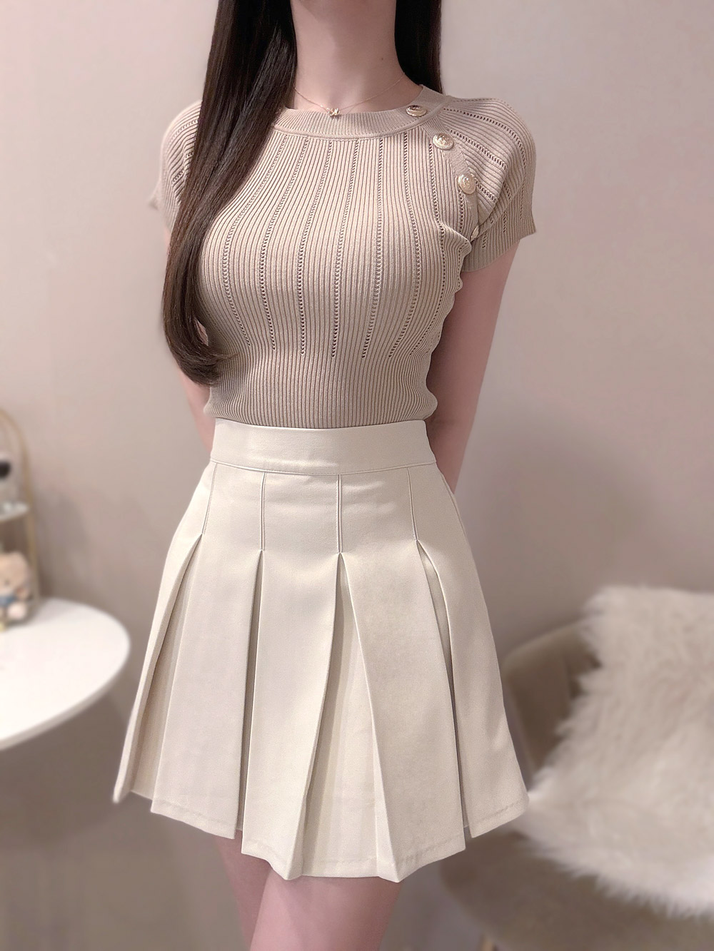 ゴールドボタンニット | 詳細画像7