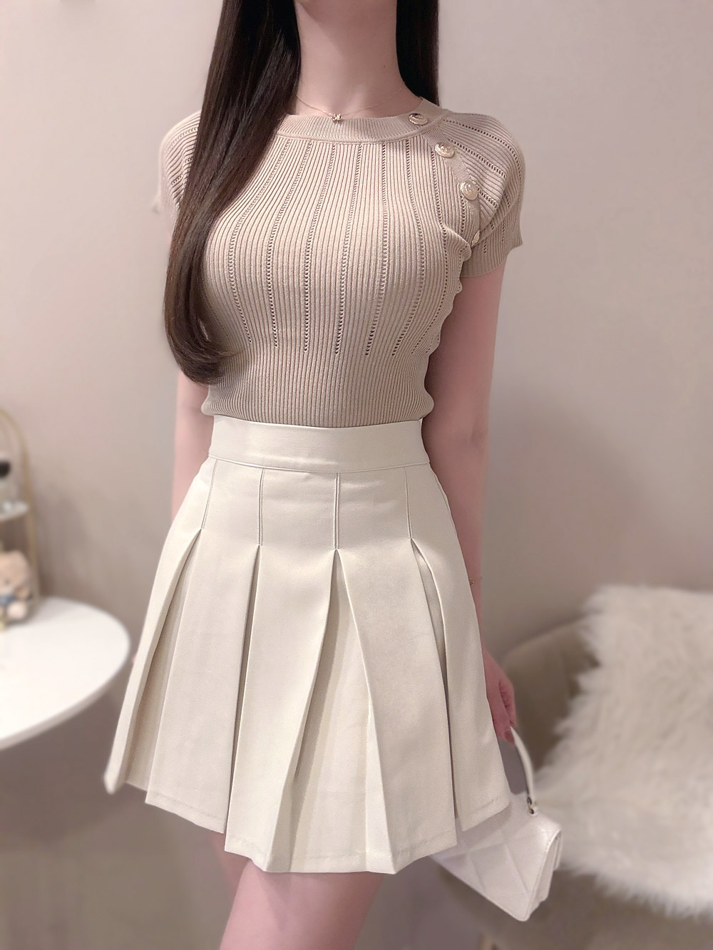 ゴールドボタンニット | 詳細画像11