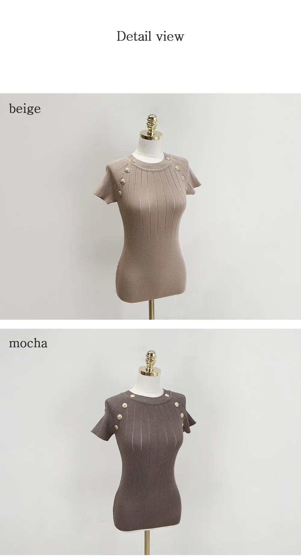 ゴールドボタンニット | 詳細画像12