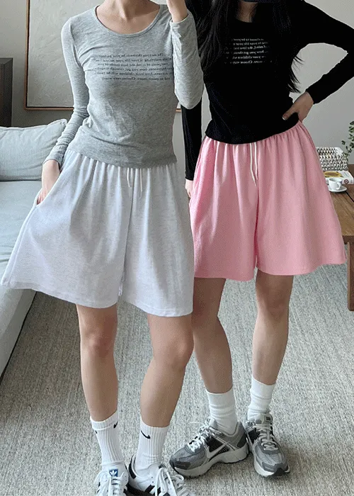 ウエストゴムビッグショートパンツ | ALL FIT CLOSET | 詳細画像1