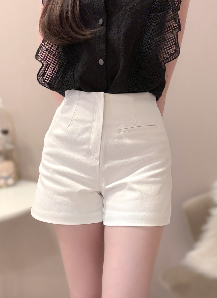 驚きの価格が実現！ ダブルゴールドボタングリッターショートパンツ | レディース パンツ