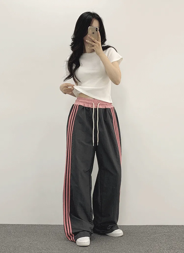 ライン配色パンツ | withhuilin | 詳細画像1