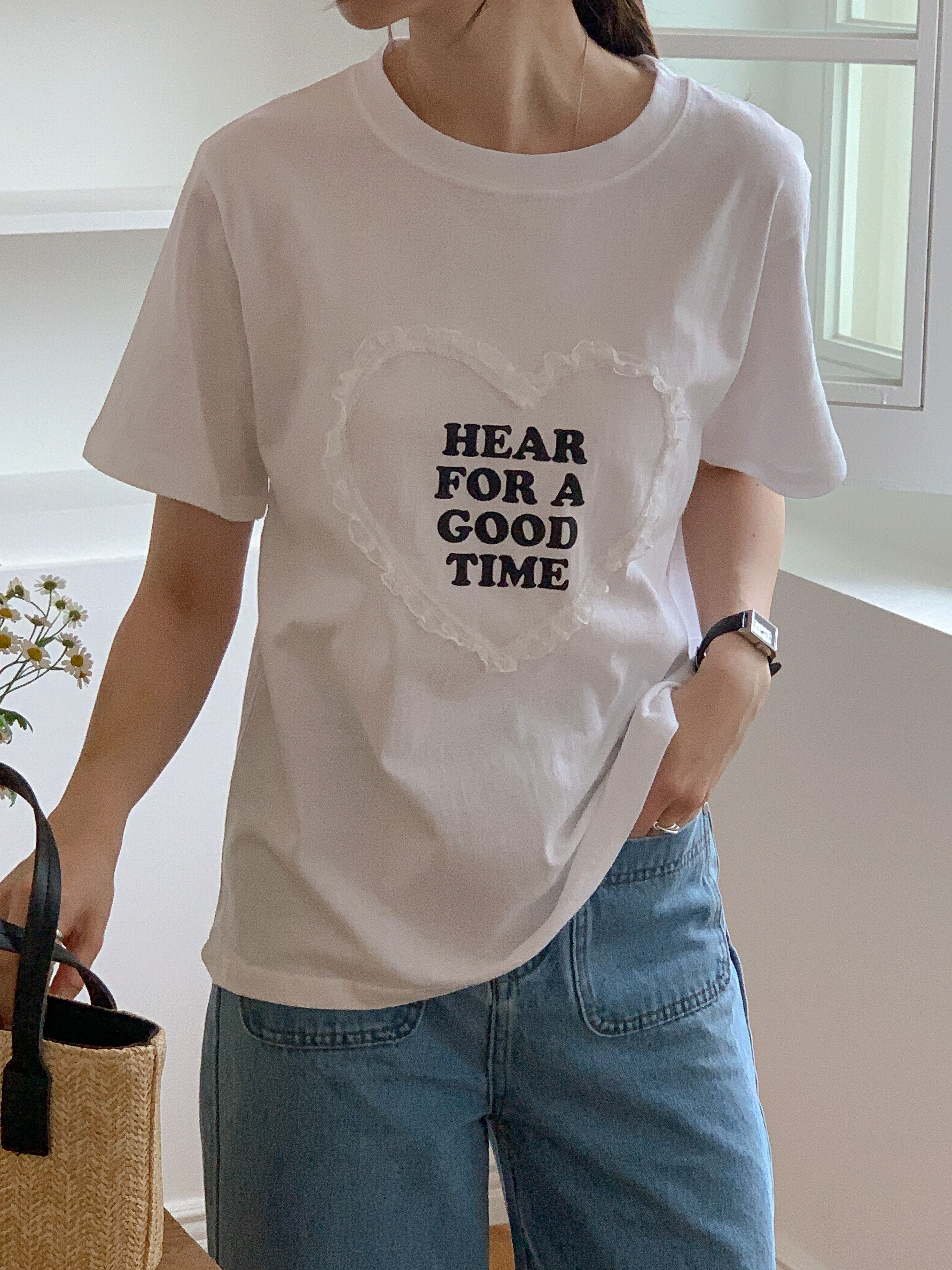ラウンドネック半袖ロゴレースTシャツ | 詳細画像8