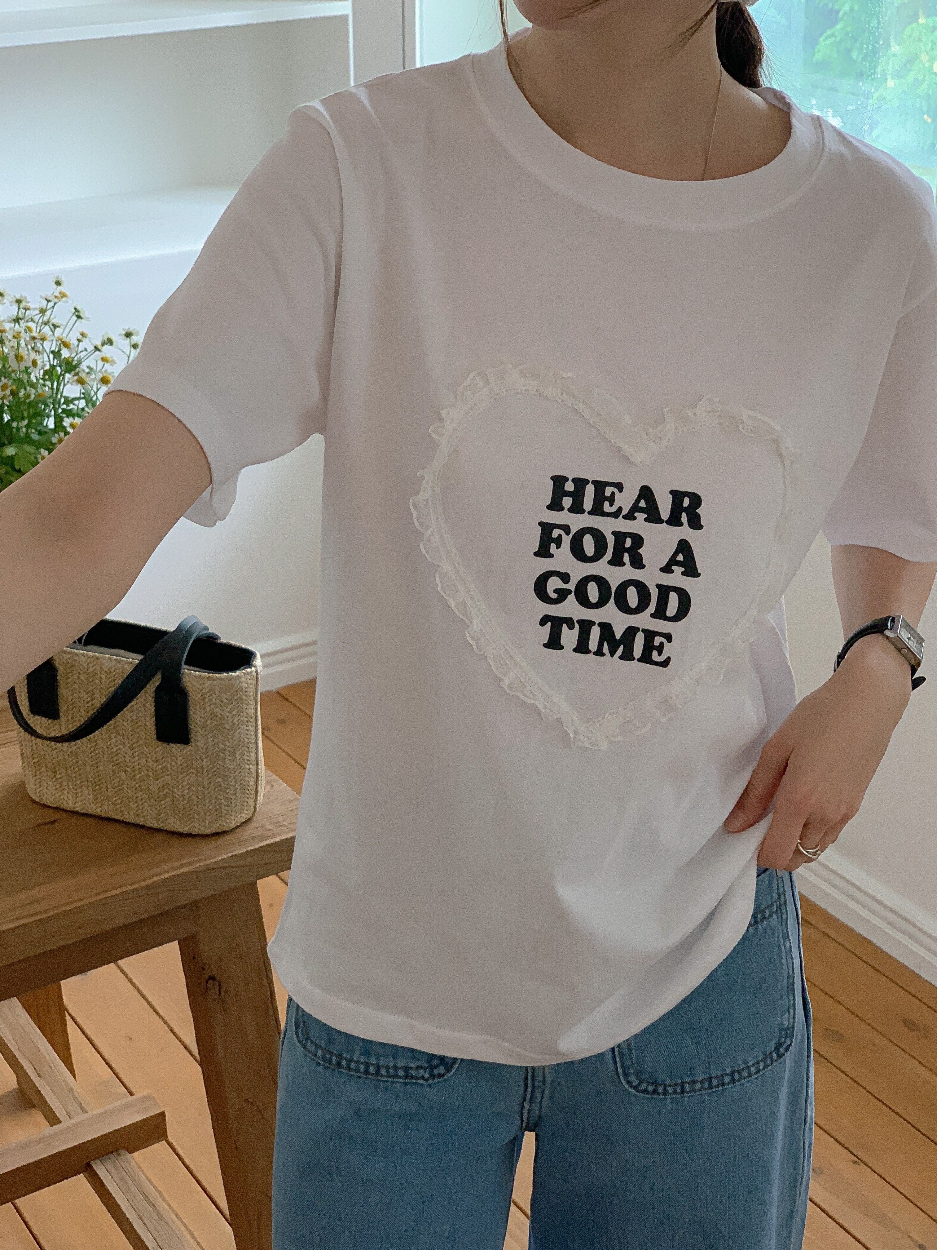 ラウンドネック半袖ロゴレースTシャツ | 詳細画像10