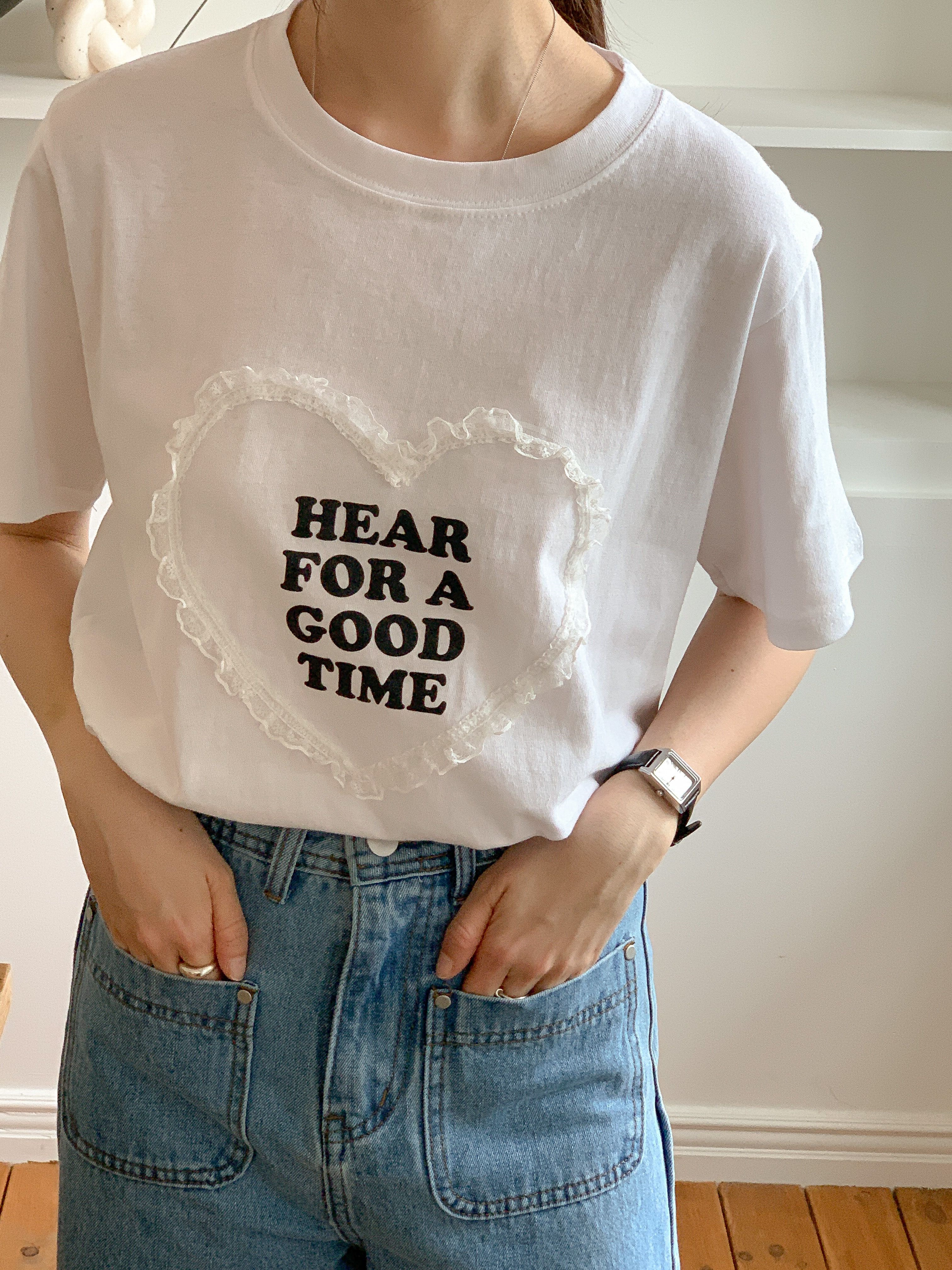 ラウンドネック半袖ロゴレースTシャツ | 詳細画像14