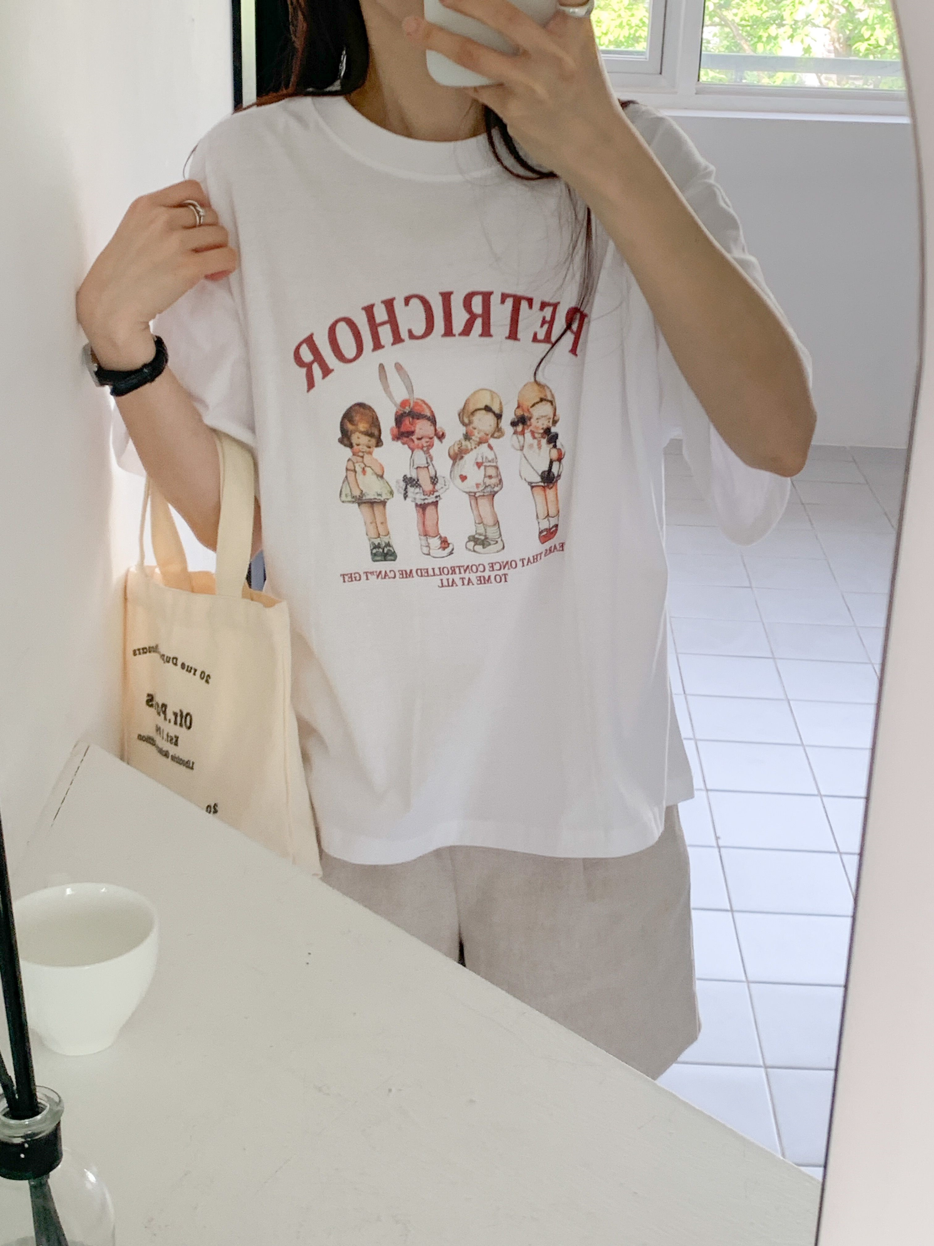 ラウンドネック半袖ロゴTシャツ | 詳細画像9