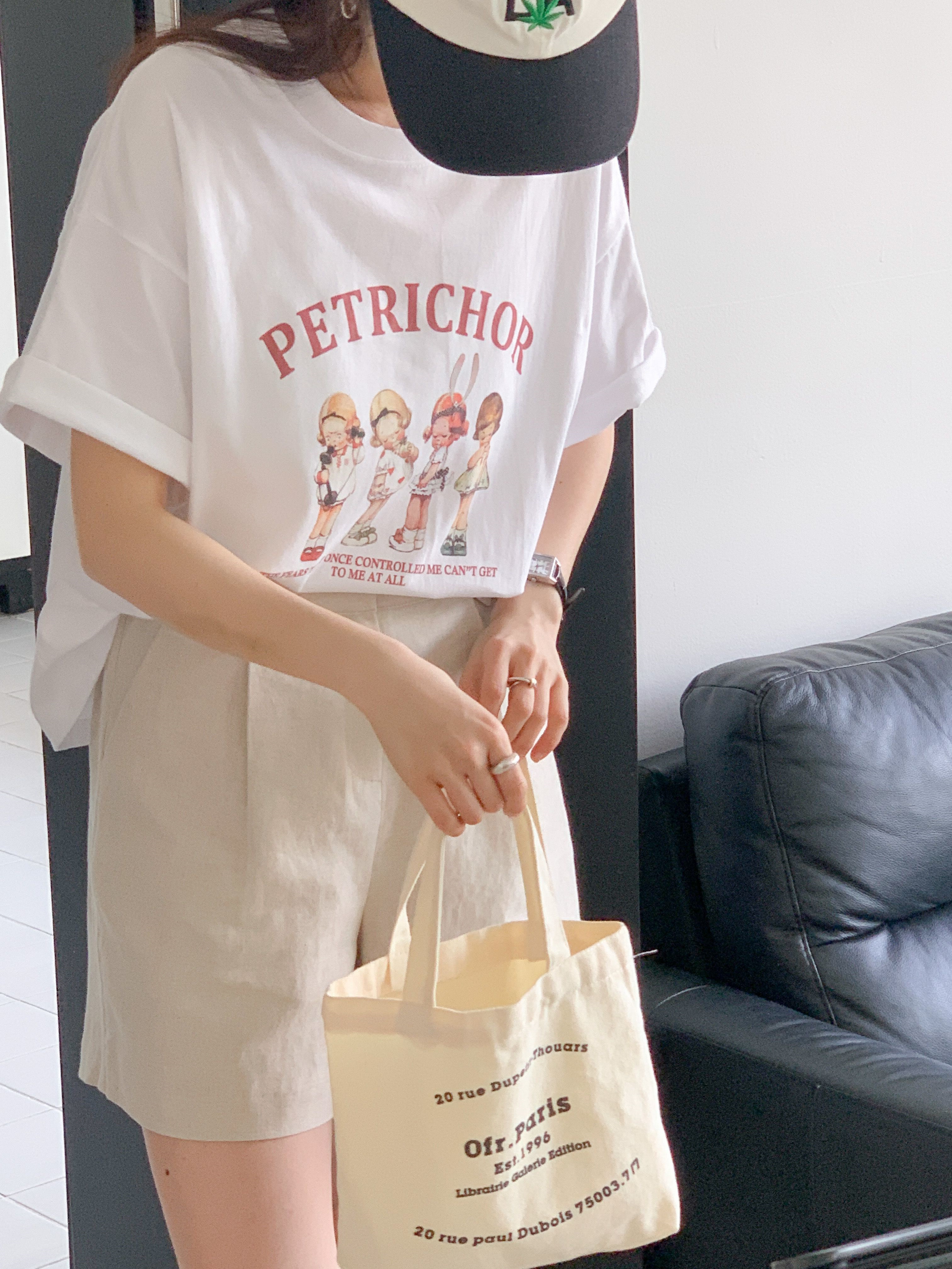 ラウンドネック半袖ロゴTシャツ | 詳細画像11
