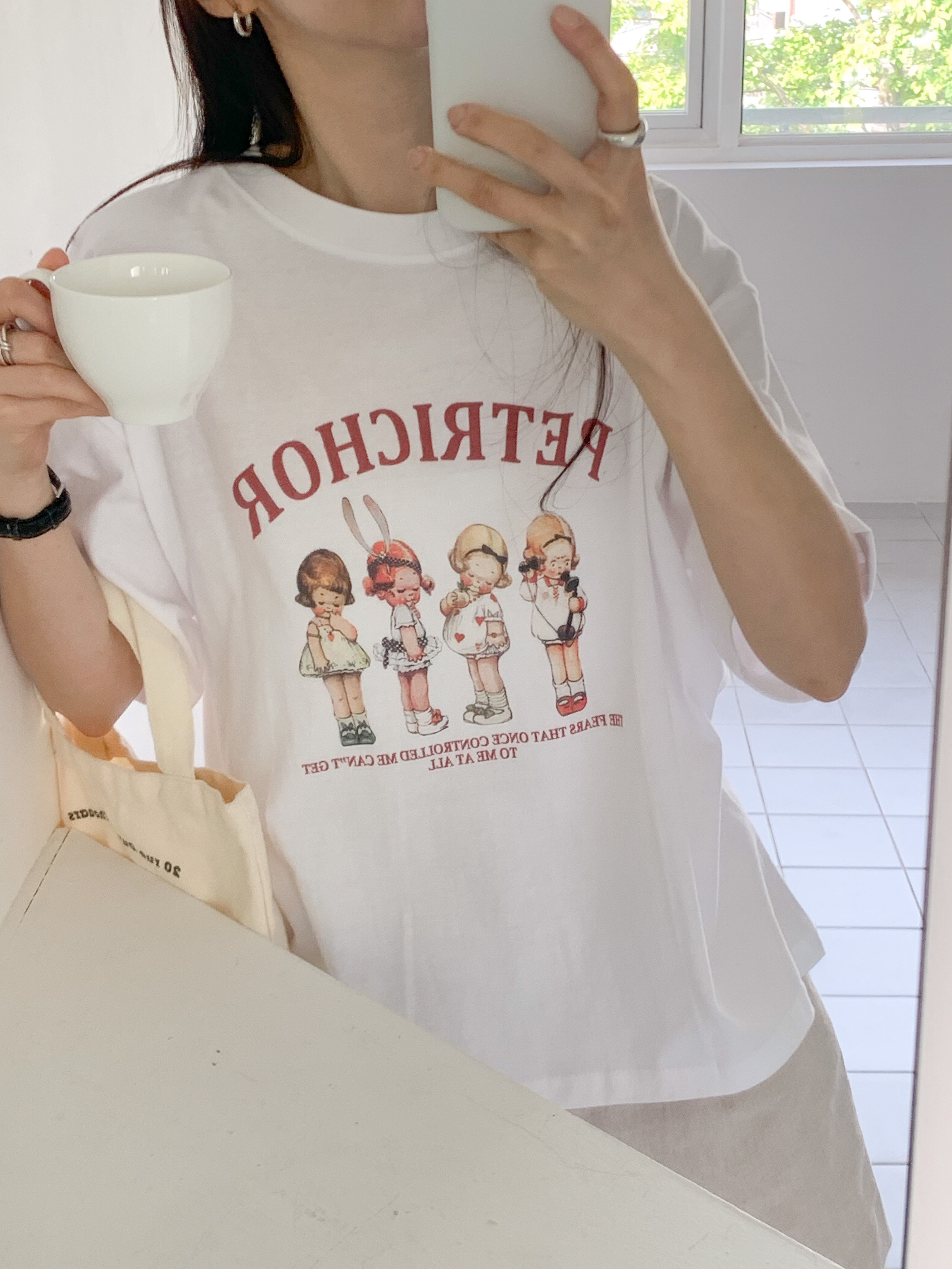 ラウンドネック半袖ロゴTシャツ | 詳細画像15