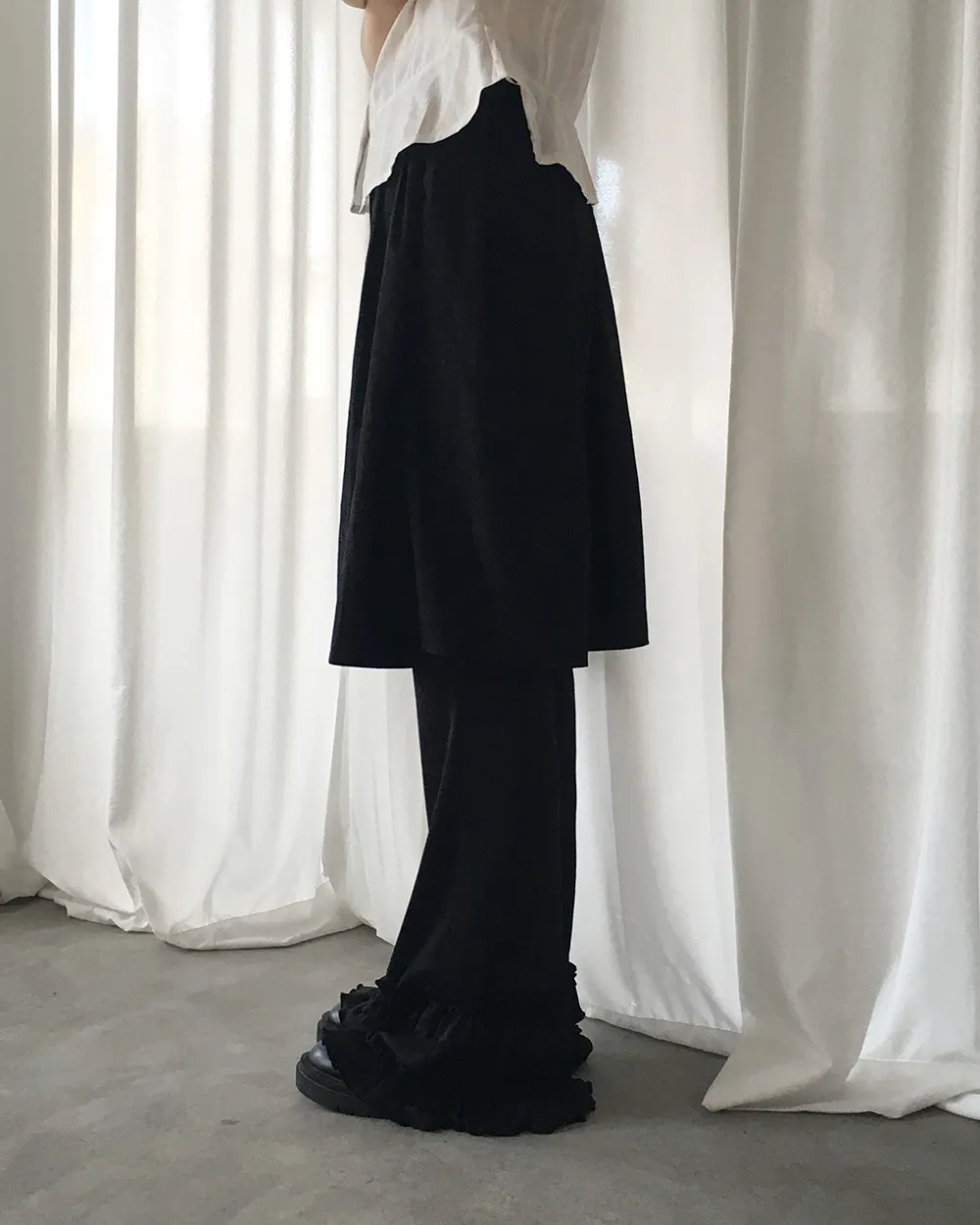 ティアードフリルウエストゴムパンツ | WONDERWONDER | 詳細画像1