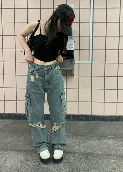 【DIESEL】ロゴ刺繍 ドローストリング デニム トラックパンツ レタリング刺繍デニム（デニムパンツ）｜sedacle（セダクル）の