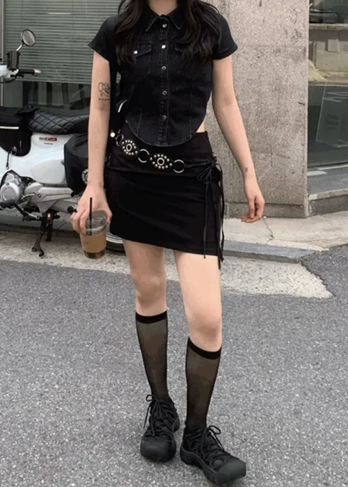 ミニHラインSSスカート | blackpacker | 詳細画像1