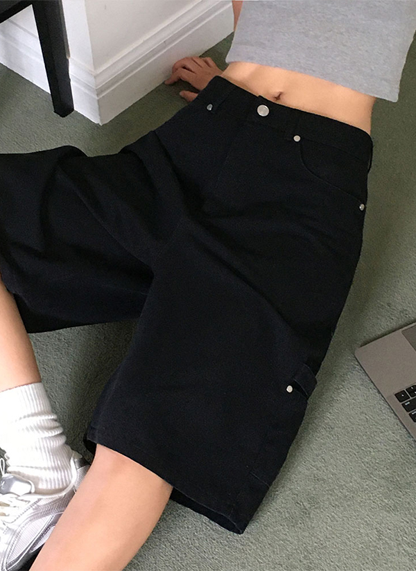 コットンバミューダポケットショートパンツ | レディースファッション