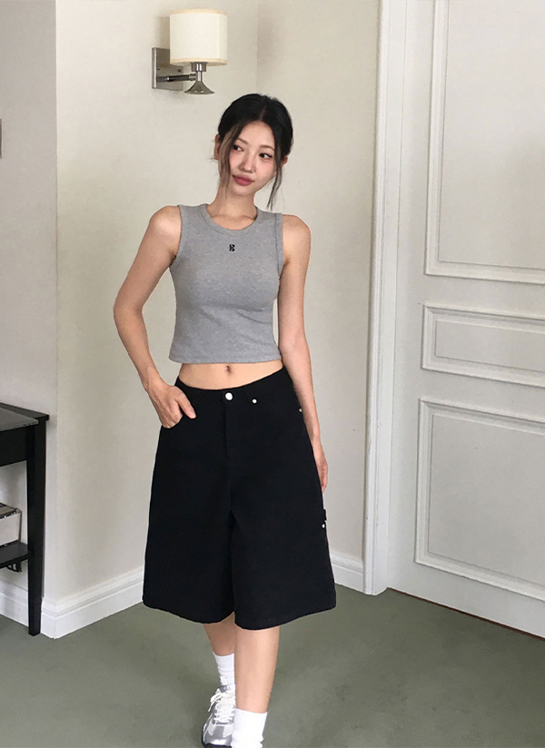 ★SATUR★Teo Cotton バミューダパンツ コットンバミューダポケットショートパンツ | レディース