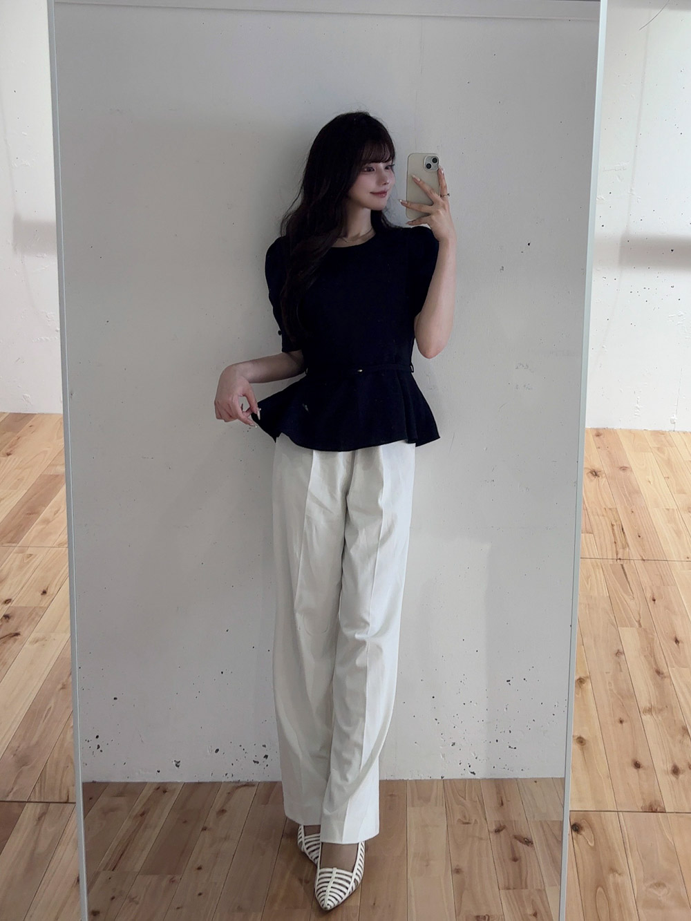 ベルト付ペプラムトップス | 詳細画像9