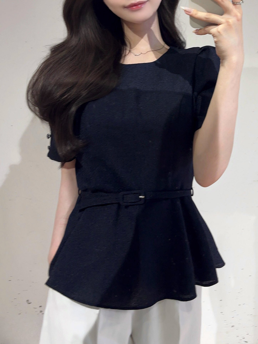 ベルト付ペプラムトップス | 詳細画像10