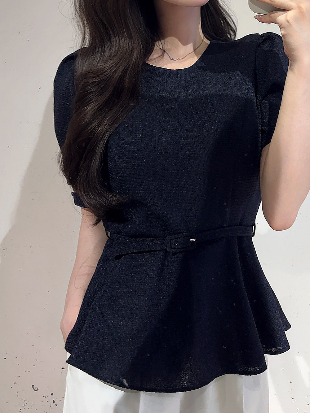 ベルト付ペプラムトップス | 詳細画像11