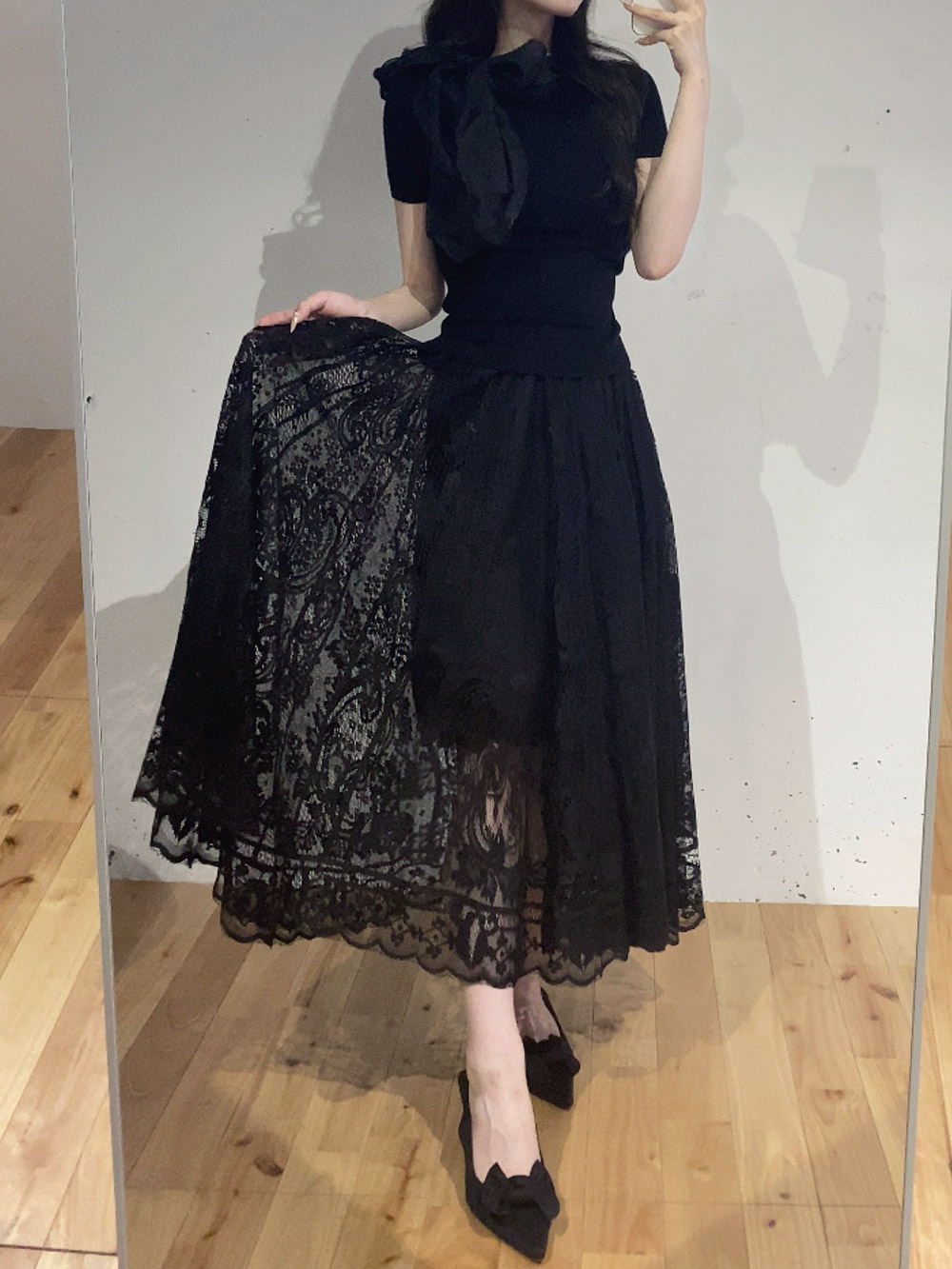 レースフレアスカート | 詳細画像7