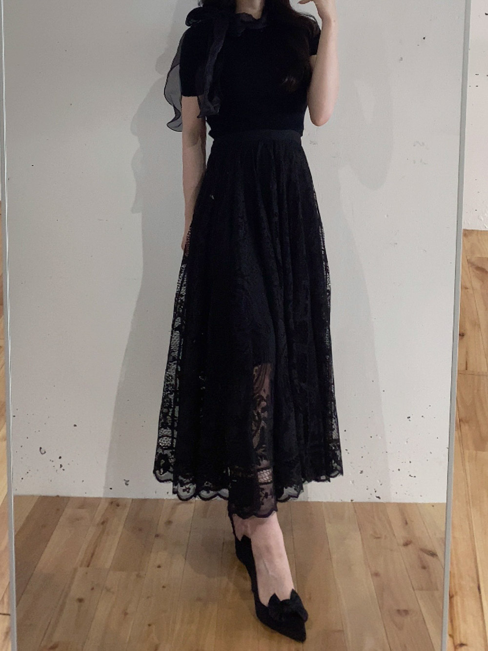 レースフレアスカート | 詳細画像11