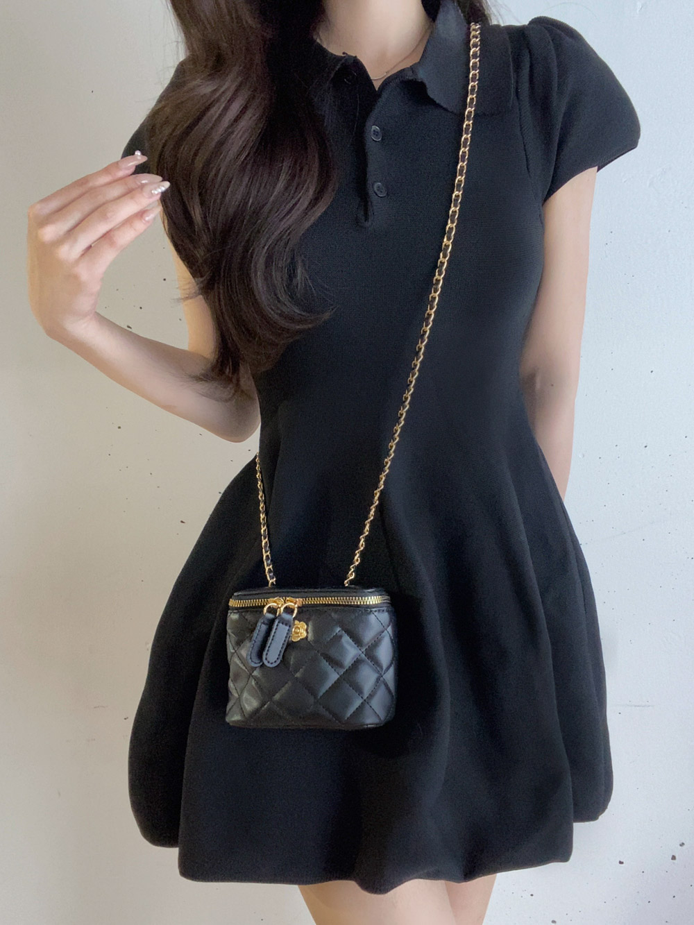 マイクロキルティングバニティバッグ | 詳細画像10