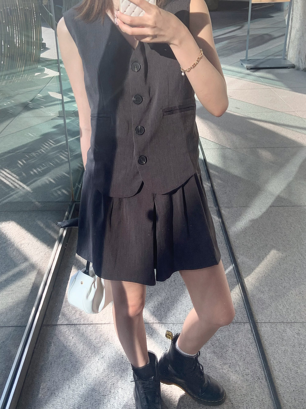 【セットアップ】ノースリーブベスト&キュロット | 詳細画像7