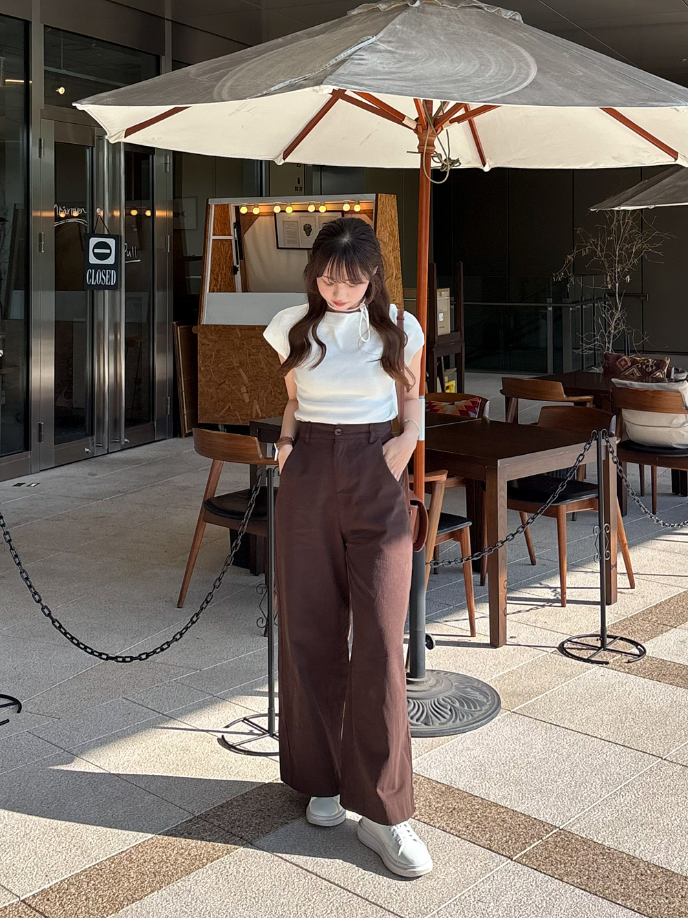 ストラップ付ボートネックフレンチニット | 詳細画像6