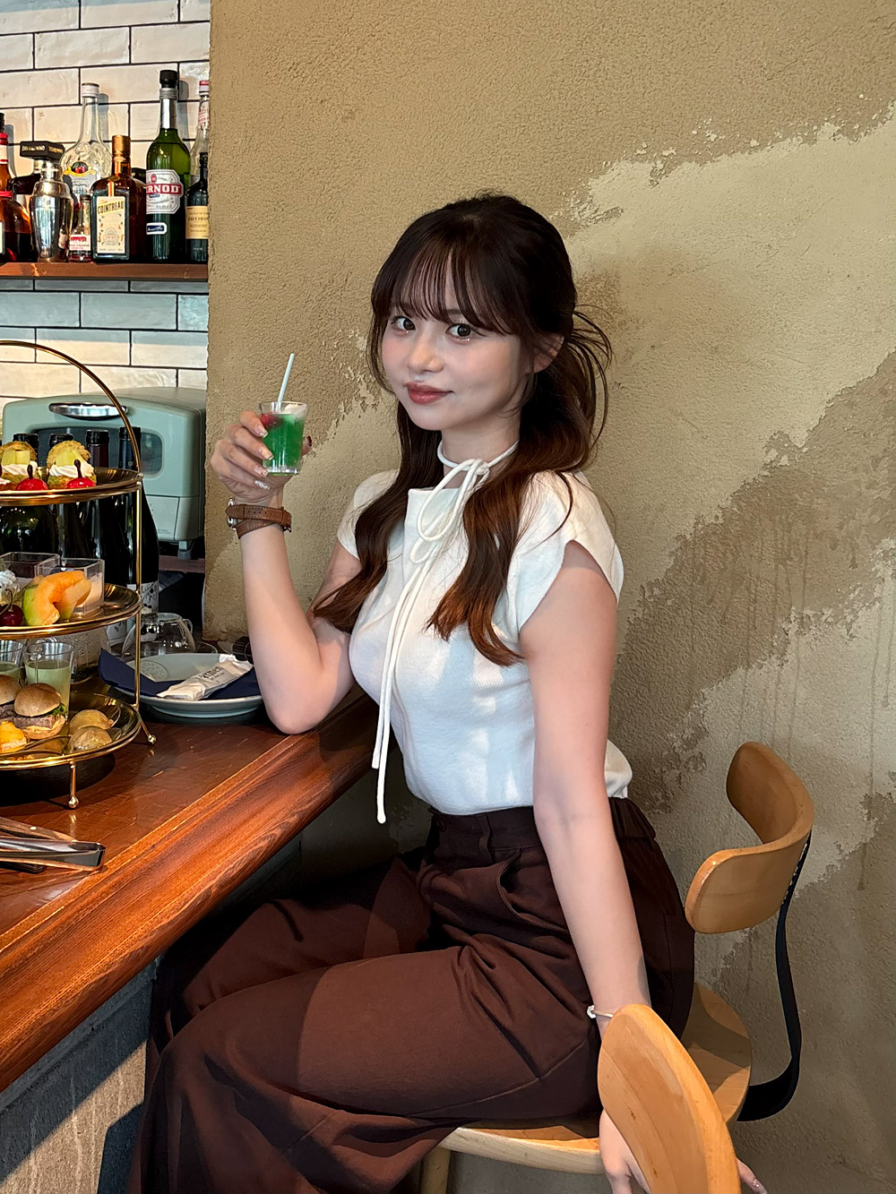 ストラップ付ボートネックフレンチニット | 詳細画像13