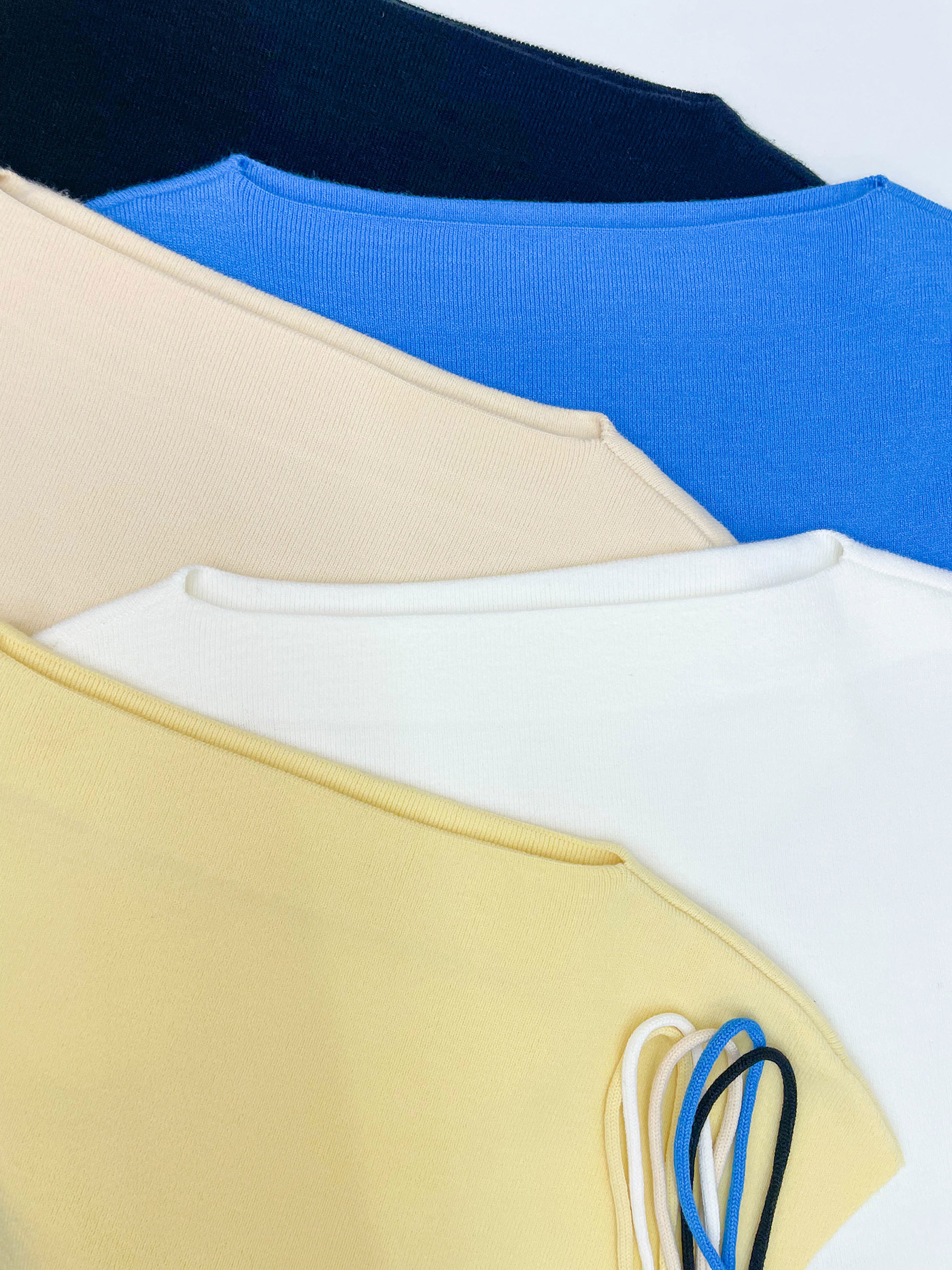 ストラップ付ボートネックフレンチニット | 詳細画像17