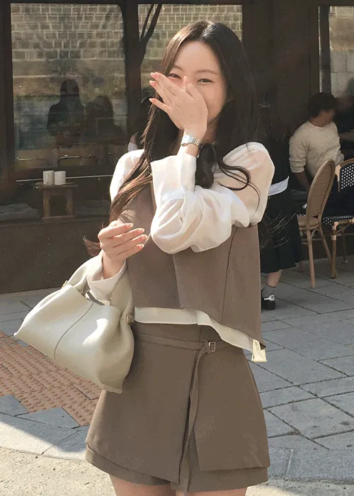 レイヤード風ボタンビスチェ | mimood | 詳細画像1