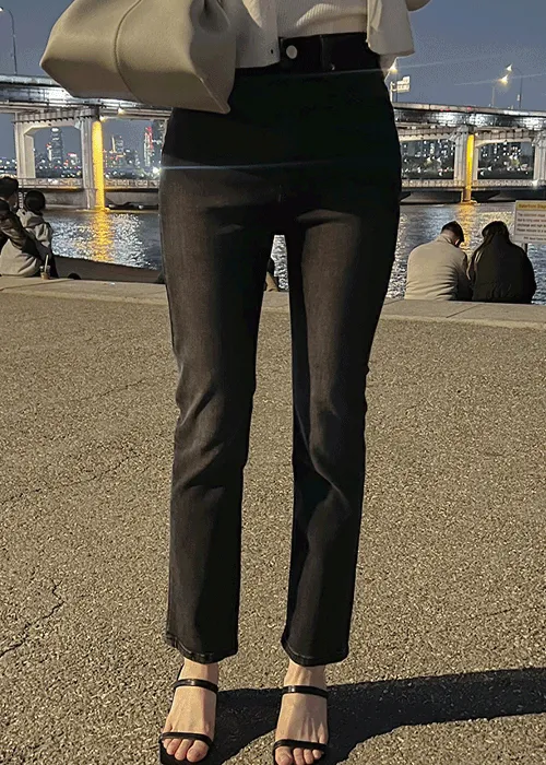 ウォッシングストレートデニムパンツ | mimood | 詳細画像1