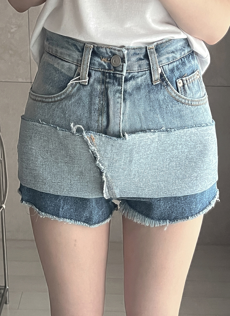 デニムショートスカートパンツデニムスカート | レディース