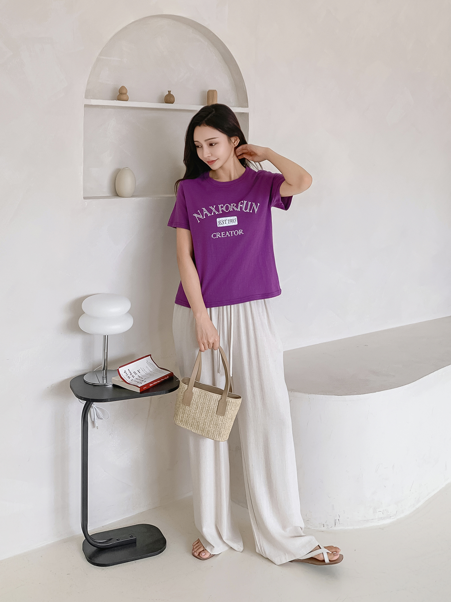 ラウンドネックロゴTシャツ | 詳細画像4