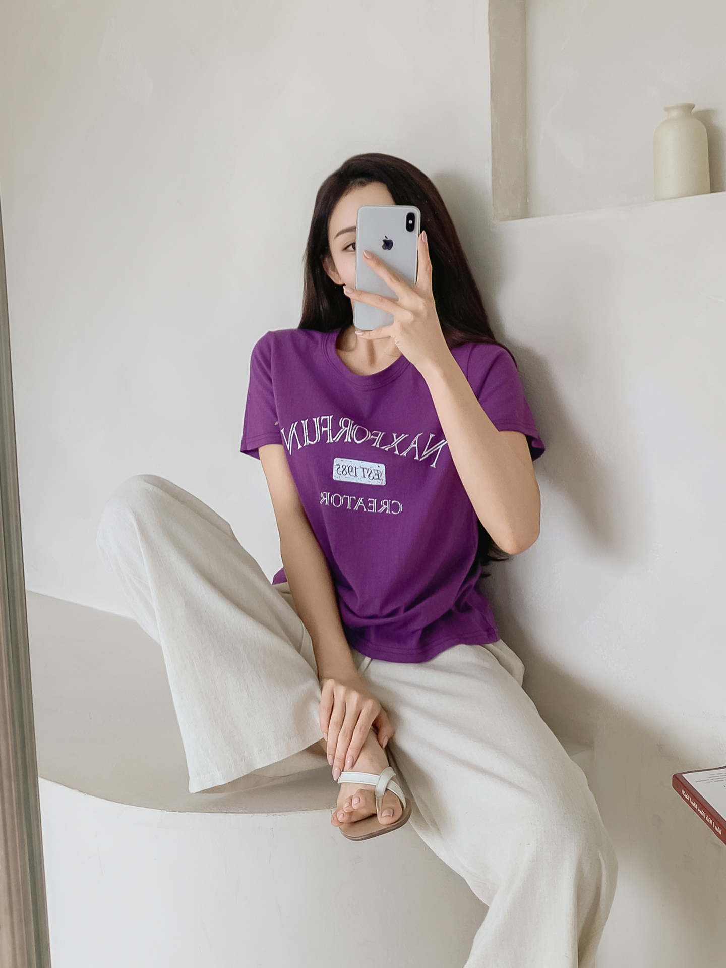 ラウンドネックロゴTシャツ | 詳細画像13