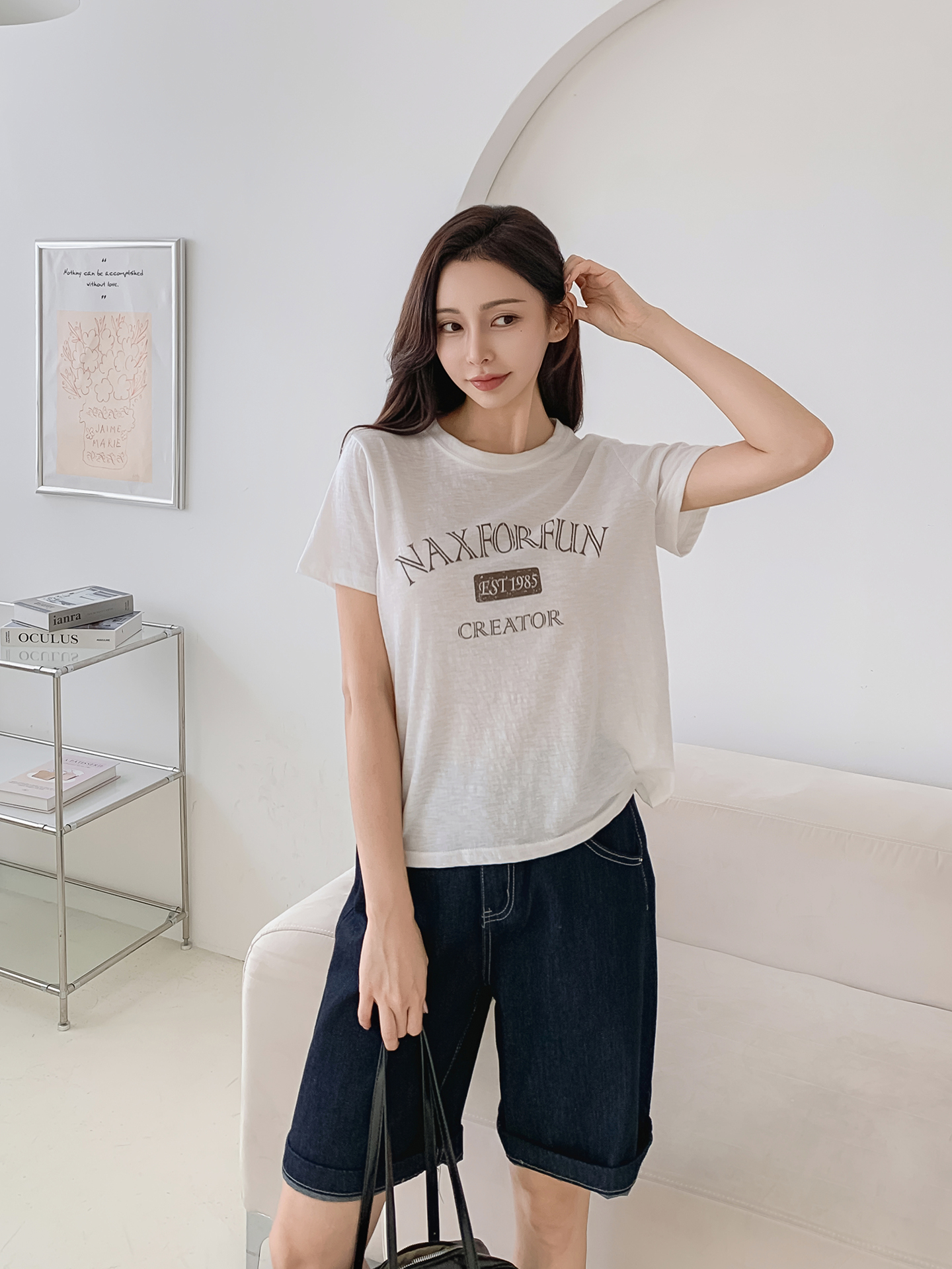 ラウンドネックロゴTシャツ | 詳細画像14