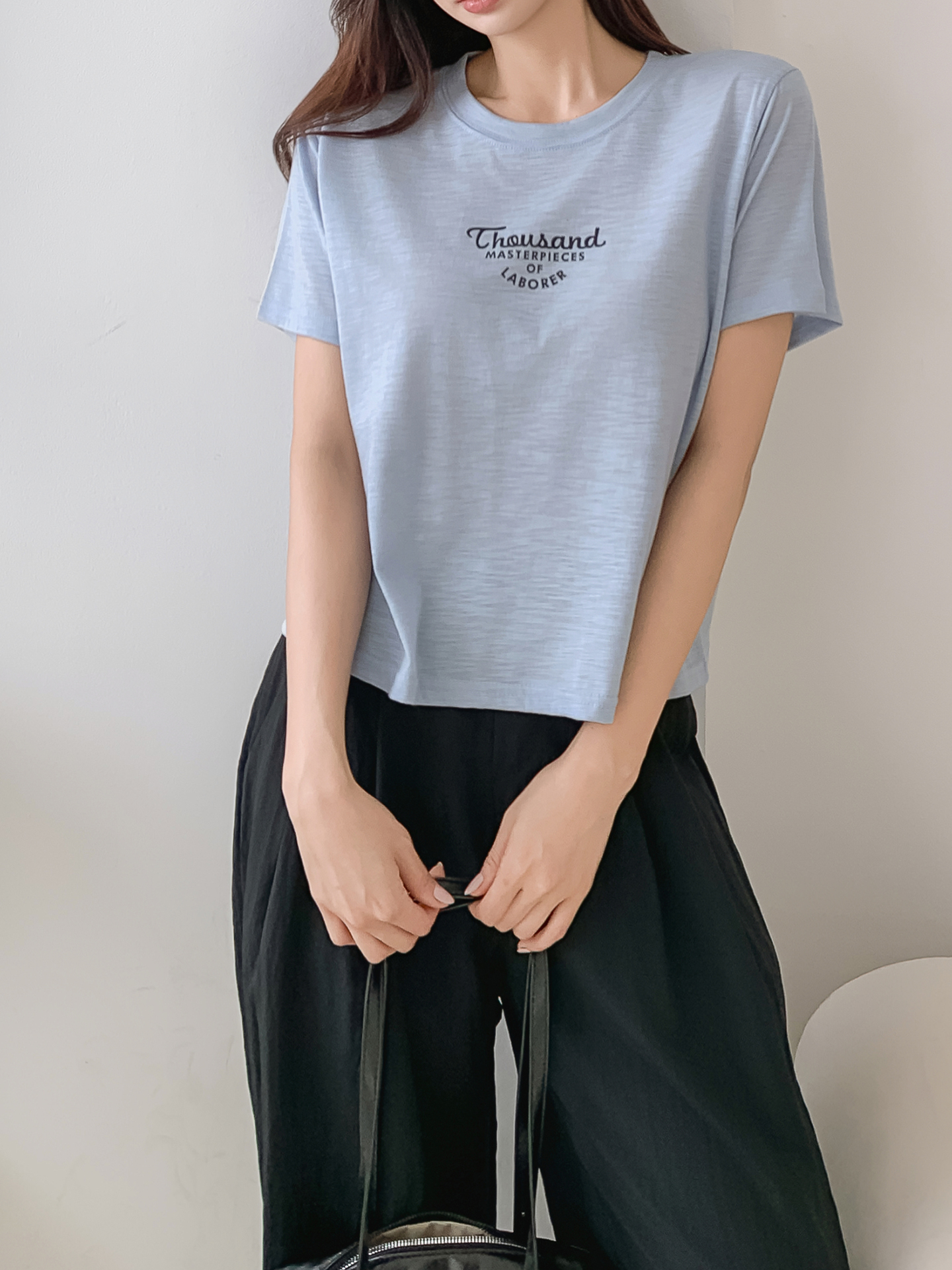 ラウンドネックロゴTシャツ | 詳細画像13