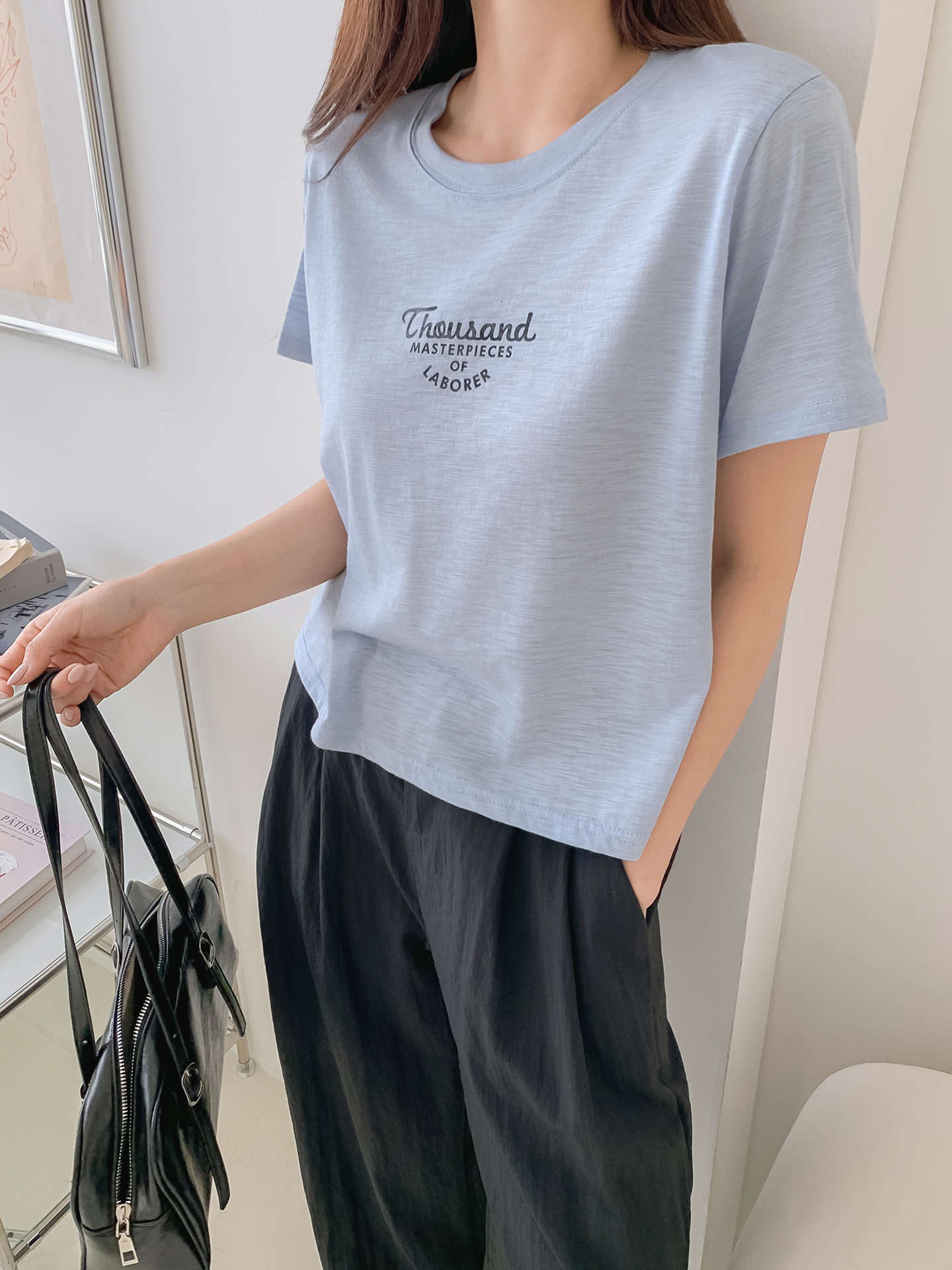 ラウンドネックロゴTシャツ | 詳細画像14