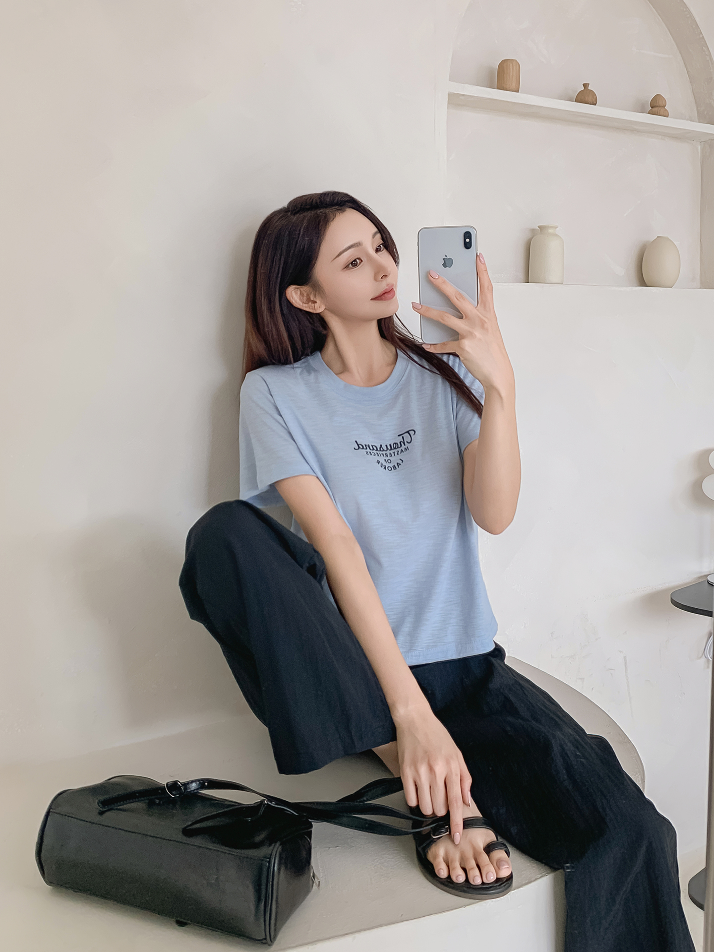 ラウンドネックロゴTシャツ | 詳細画像21